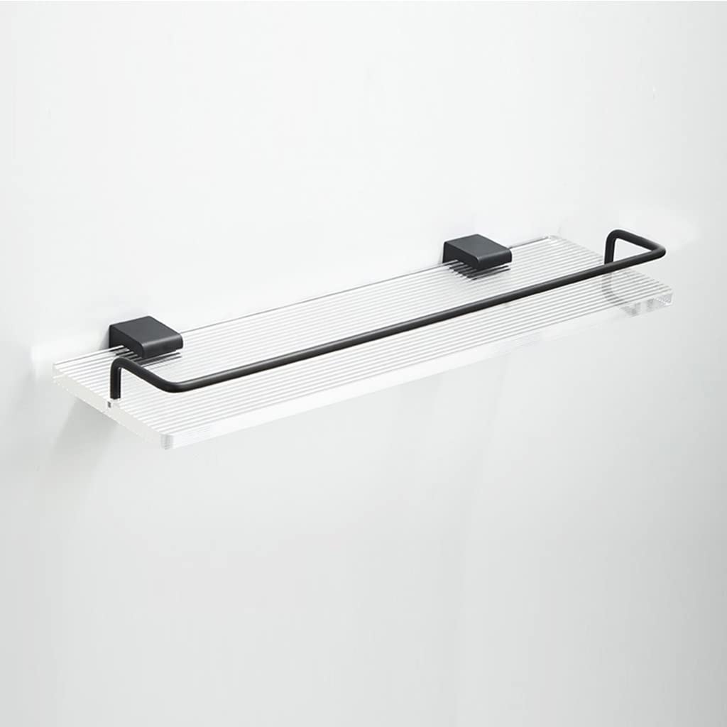SDGBCXD bathroom shelves, Floating Bathroom Storage Rack for Cosmetics, Shampoo, Towels & Kitchen Spices(50Cm)