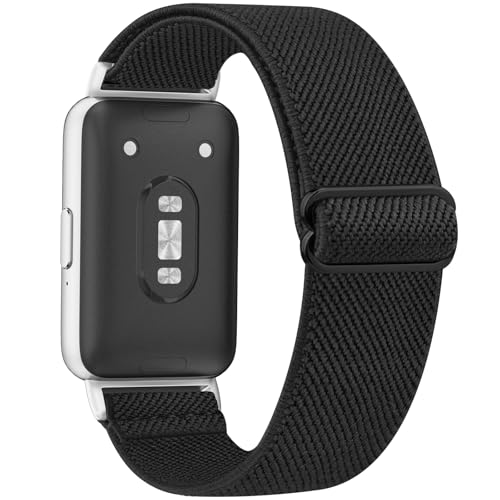 Image of Tobfit Nylon Strap for Samsung Galaxy Fit 3 (Watch Not Included), Flexible Premium Elastomer Nylon Adjustable Watch Band for Galaxy Fit3 2024 SM-R390 Men & Women