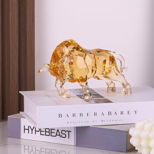 Estatua de Toro Acrílico para Decoración de Escritorio miniatura 4