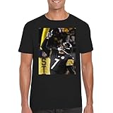 Ben Roethlisberger - Men's Crewneck T-Shirt FCA #FCAG327492, Black, Small