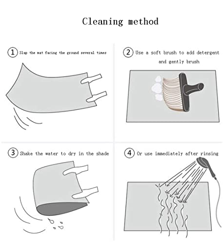 3 Teiliges Badvorleger-Set Duschmatte + Konturmatte + WC-Deckelbezug,rutschfeste Weihnachten Flanell WC Toilette Deckel… – Bild 5