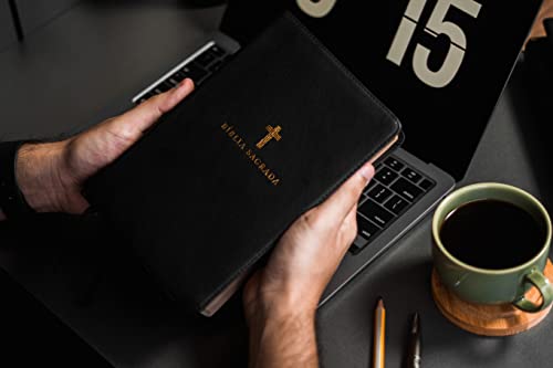 Bíblia NVI, Couro Soft, Preto, Letra Grande, Leitura Perfeita