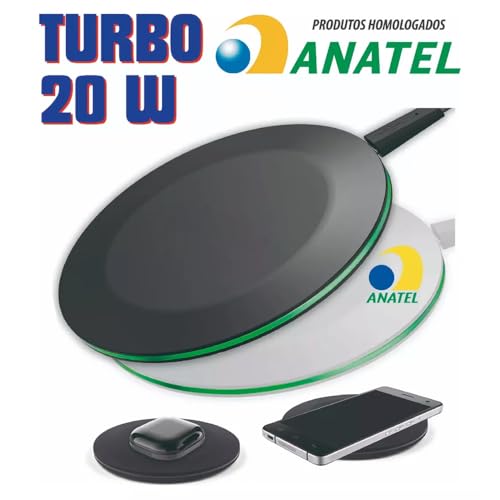 Carregador Sem Fio Indução Magnético 20w Turbo Ultra Rápido Celular Compatível Com Iphone e Android