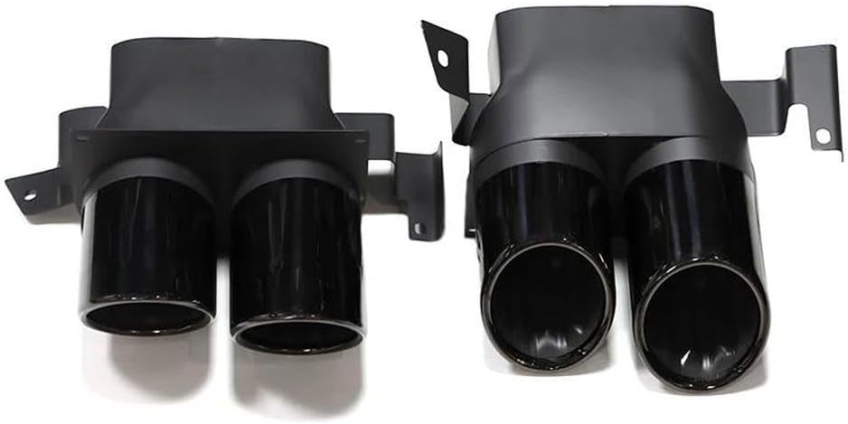 Spare Parts Quad Exhaust Tailpipe For Benz W223 S-Class S450L S500L 2021 To 2024 B Style Exhaust Muffler Tailpipe(Black)