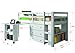 Donco Kids 760-W Low Study Loft Bed, White