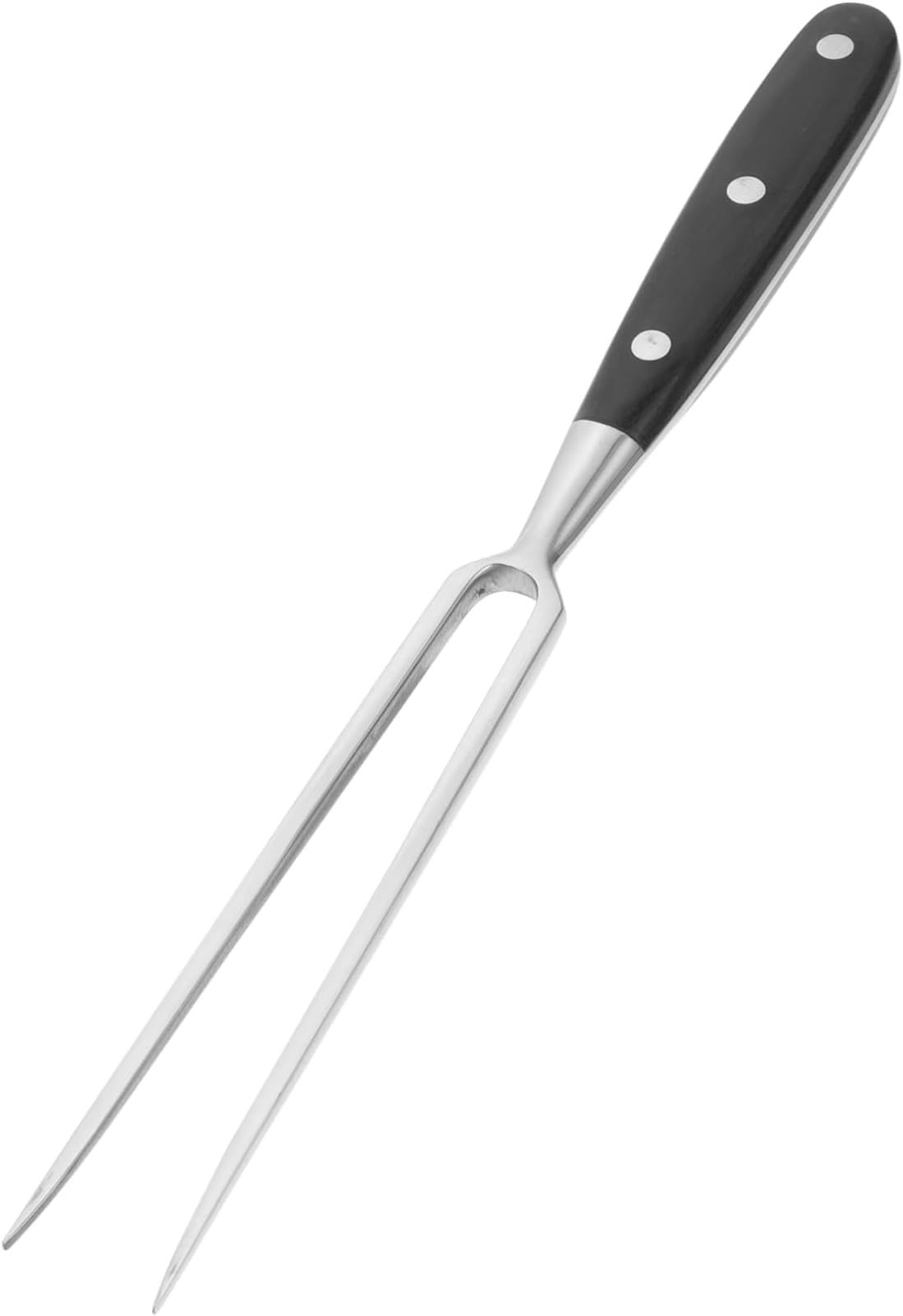 Chef pro Stainless Steel Carving Fork Barbecue Fork BBQ Tools Meat Forks 12 Inch,Suitable for kitchen, BBQ(12 inch，Black)
