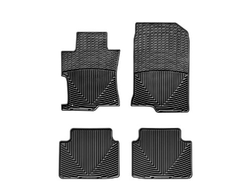 WeatherTech All-Weather Floor Mats for Honda Accord - 1st & 2nd Row (Black)