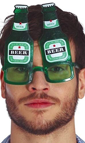 Fiestas Guirca, S.L. - Guirca bril voor bierfles, 15 x 15, meerkleurig (18857)