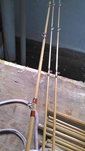 New Split Tonkin Bamboo Fly Rod,2 Piece 2 Tips ,8'0" For #6 Line Wt #TOP4