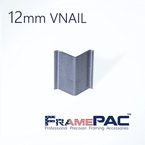 Image of V Nails for Picture Frames Hardwood Universal (UNI) 12mm (1 /2 Inch) [3000 V-Nail Pack, Stacked] - (for use in Automatic V Nailer for Picture Framing, Automatic V Nailer for Picture Frames)