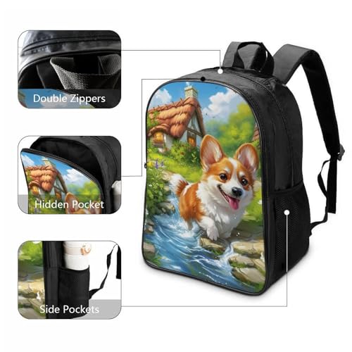 Mochila infantil Corgi 3D el regalo perfecto para niños en edad escolar 3