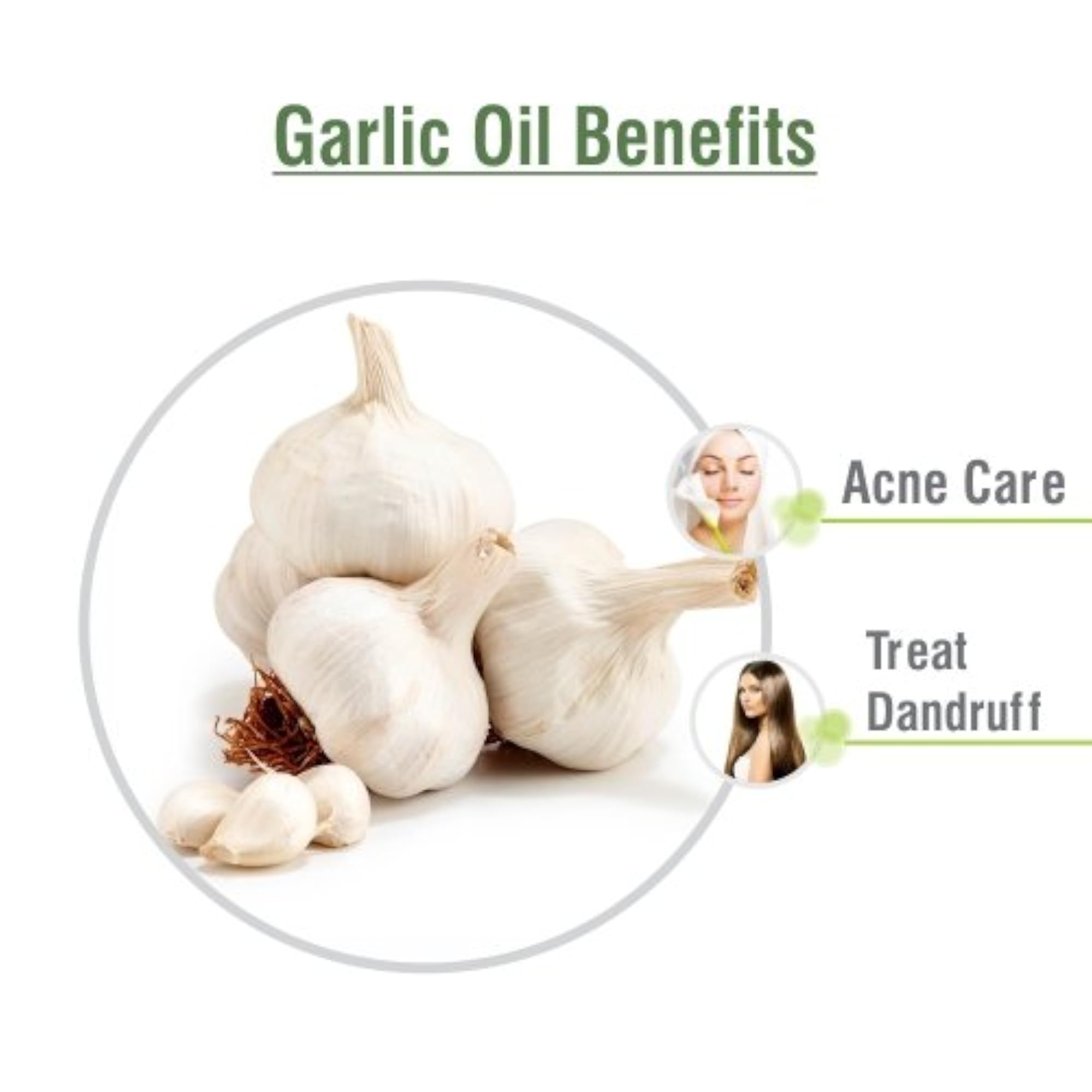 Natural Garlic Oil with Dropper, 500ml