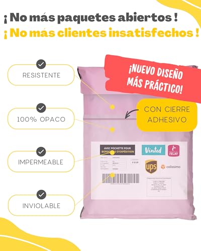 Miniatura 3 de Emballax - 12 Bolsas Para Envíos Vinted - Con Bolsa Para Albarán - 2 Tamaños Xl Xxl - 100 Opaco Ultra-Resistente Impermeable - Sobres Plastico - Bolsas De Envio Paquetes - Cajas Envios Paquetes
