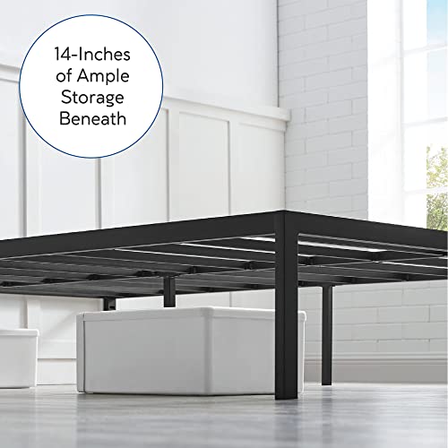 Classic Brands Brutis Black Heavy-Duty Metal Platform Bed Frame, Twin #TOP3
