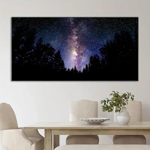 Affiche imprimée sur toile art moderne paysage de forêt 40x80 - 5
