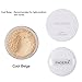 2 PCS Phoera Loose Setting Powder, Mineral Loose Face Powder Smooth Lightweight Long Lasting Finishing Powder Foundation with Makeup Powder Puff, Cool Beige & Banana