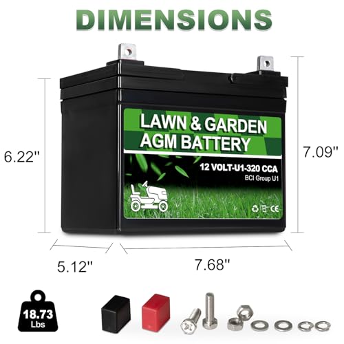 Autocessking AGM Battery - Dimensions