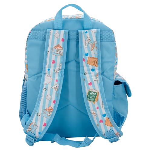 AI ACCESSORY INNOVATIONS Sanrio’s Hello Kitty Backpack for Girls, 16 Inch Cinnamoroll, Kawaii School Bag with Flip Sequins & 3D Molded Front Pocket, Blue4