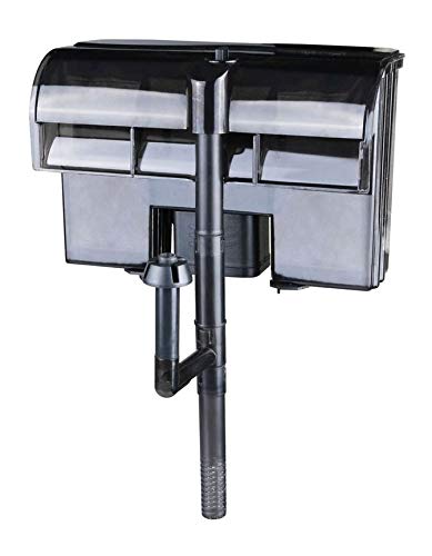 AquaOne Aquarium Hang On Filter HBL-701 I Filtro exterior para acuarios de hasta 300 litros I Filtro de acuario de alta calidad 600 L/h I Filtro colgante regulable Bomba de 8 W