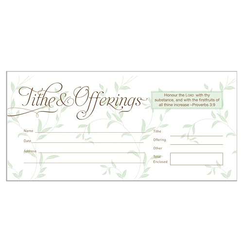 Broadman Church Supplies Offering Envelope, Tithes & Offerings, Bill Size,
