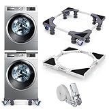 Bastidor y Base de Conexión para Lavadora y Secadora – Marco Ajustable (46-72...