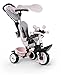 Smoby - Tricycle Baby Driver Plus Rose - Vélo Evolutif Enfant Dès 10 Mois - Roues Silencieuses - Frein de Parking - 741501