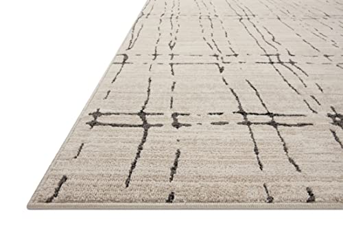 Image of Loloi Darby Collection DAR-06 Sand /Dk. Grey 7'-10 inch x 10' Area Rug