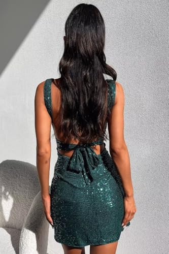 Short Sequin Homecoming Dresses for Teens 2025 Sparkly Tight Backless HOCO Dresses Prom Gowns3