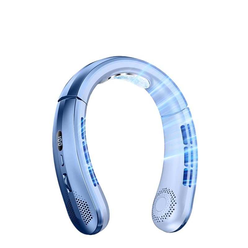 SWZEC Original 10000mAh AirHalort Portable Neck Fan 2026 NEW(Blue)