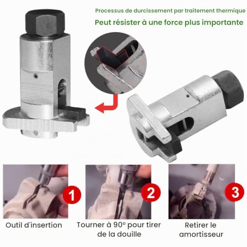 YUANYUU Boîtier de Roulement de Roue, 5,0-11,5 mm, Outil de Retrait D'amortisseur, Écarteur Universel Mécanique - Extension de Jambe de Ressort – vue 5