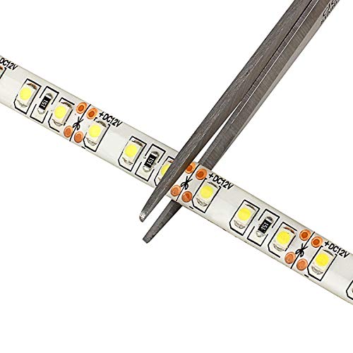 Supernight 600 Leds Light Strip Waterproof Cool White 7000K, 16.4Ft Led Rope Lighting Flexible Tape Decorate For Bedroom Boat Car Tv Backlighting Holidays Party (White) #TOP4