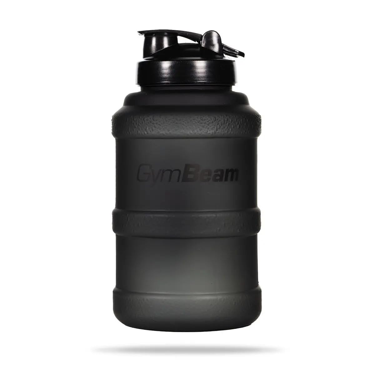 GymBeam Hydrator-TT-Sportflasche - BPA-freie Wasserflasche mit 2,5 L Fassungsvermögen, mit anatomisch geformtem Tragegriff, dichte Verschlusskappe, stylisches mattes Design (Black)