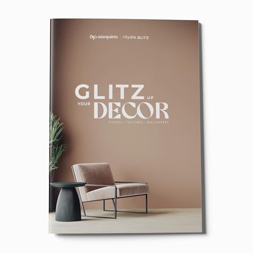 Asian Paints Royale Glitz Décor Book | 10 Curated Paint Color Palettes & 200+ Combinations | Designer-Inspired Shades, Textures & Wallpapers for Luxurious Interiors