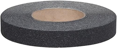 Jessup Safety Track 3200 Heavy-Duty Non-Slip High Traction Safety Tape (46-Grit, Black, 1-Inch x 60-Foot Roll, Pack of 12)