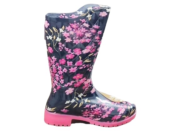 HILLSON DESI Girls Fashion Rain Gumboots for Women (Red (D - 1), 5) (B0CJMWCBJ2) Amazon Price History, Amazon Price Tracker