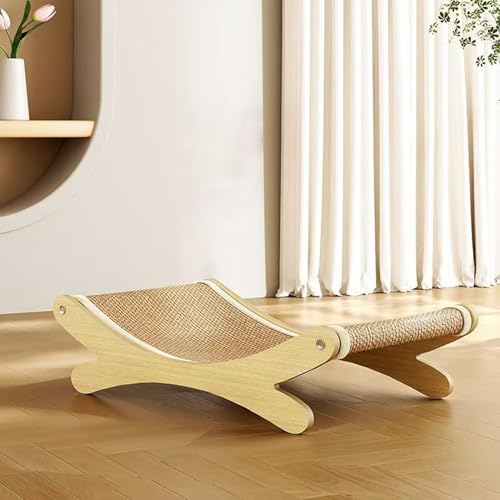 Cama con plataforma de raspado multifuncional que protege el sofá y divierte a tu gato 5