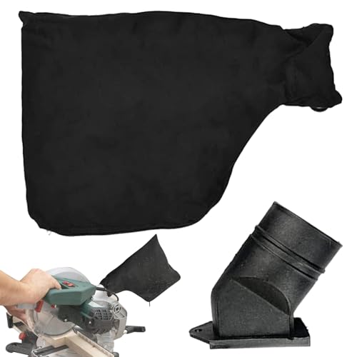 Lnhgh de recogida de polvo, cubierta antipolvo, cobertura ajustable universal para conexión a amoladora, cortador y lijadora angular negra