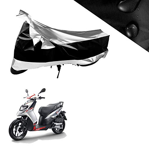 Image of Kandid Silver Bike Cover Dust and Water Proof Two Wheeler Body Cover For Aprilia Sr 125