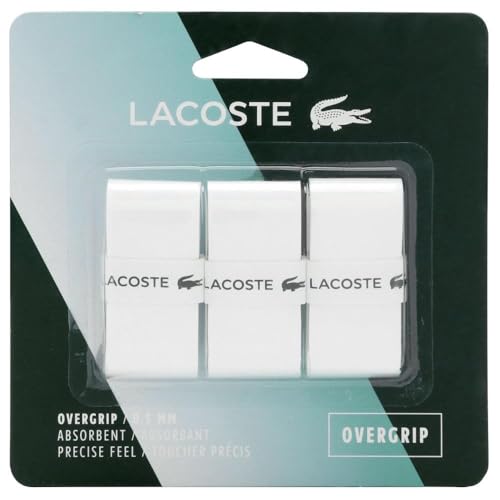 Overgrips Tenis Lacoste 3u Blanco