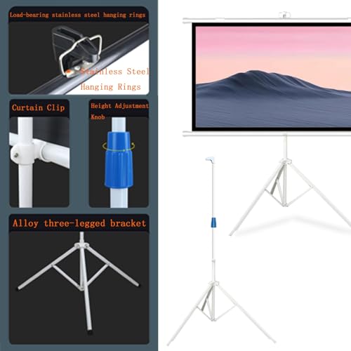Pantalla portátil para proyector con trípode 60" 16:9 miniatura 4