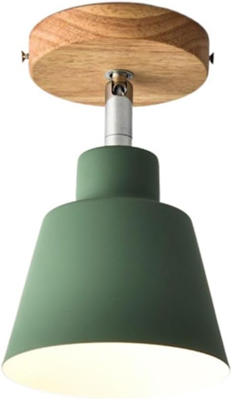 Hallway Flush Mount Ceiling Light Creative Home Décor Ceiling Spot Light Rotatable Adjustable Multi-Directional Wood Sconce Lamp Close to Ceiling Light for Foyer Entryway Bedroom