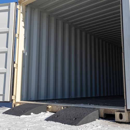 Rampas de goma pesada para contenedores de envío 2 unidades miniatura 2
