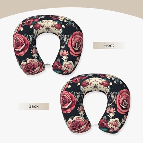 Almohada de Viaje de Espuma viscoelástica Negra miniatura 3