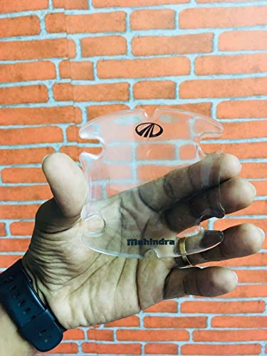 Image of BFRC 3D Gel Finish Car Door Transparent Handle Cup Scratch Guard Sticker Universal for Specific Brand (Pack of 5) (MRDRVAR) (Scorpio 5DR Mahindra)