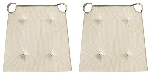 sleepling 190188 Conjunto de 2 Cojines para Silla, Dimensiones: 42 (Delante) / 35 (detrás) x 40 x 5 cm, Beige