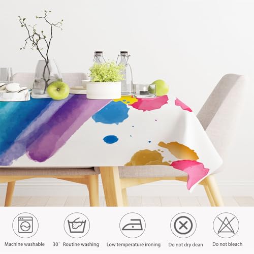 Nappe en polyester graffitis 140x140 anti tache facile d'entretien pour table 3D