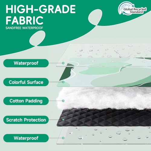 RYCHIC Waterproof Picnic Blanket Outdoor Camping Beach Mat Outside Rug Tent Floor Carpet Extra Large Foldable Sandproof Car Essential Roadtrip Rv Accessories Glamping Gear Must Haves Hiking Gift - Image 4