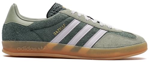 adidas Gazelle Indoor OG Mens Sneaker (Mineral Green Silver Dawn, 8)