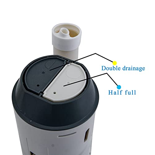 Lychee Light Dual Flush Valve Replacement Kit For One-Piece Toilets, With Hydrator, Universal Tank Guts Rebuild Repair Parts And Assembly,3 Inch Dual Water Out (One-Piece Toilet Fulsh Valve) #TOP4