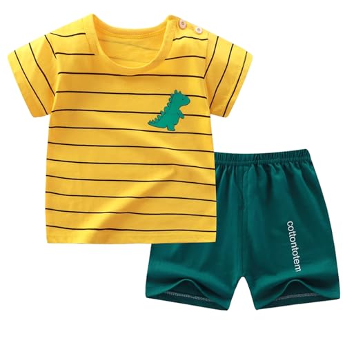 Image of Toddler Boys 4 PCs T-shirts and Shorts Set Baby Summer Clothes Outfit